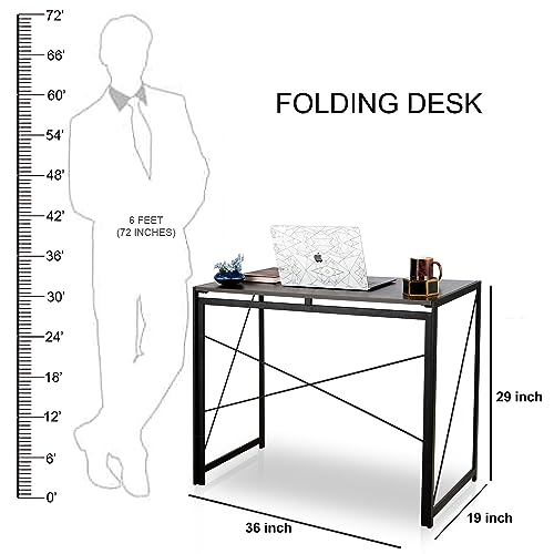 STAR WORK Folding Work Station Laptop Pc Computer Table For Home Office Desk (Height 29 In/74 Cms, Width 19 In/49 Cms | Dimension 36 Inches/92 Cms... - Image 3
