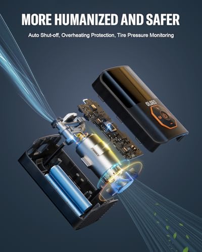 image for Olgeo Tire Inflator Portable Air Compressor, 160PSI Tire Inflator for 