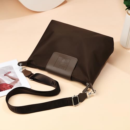 Image of JANKS Large Crossbody Bag for Women Fabric Nylon Casual Commuter Trendy Fashion Hobo Shoulder Ladies Travel Handbag