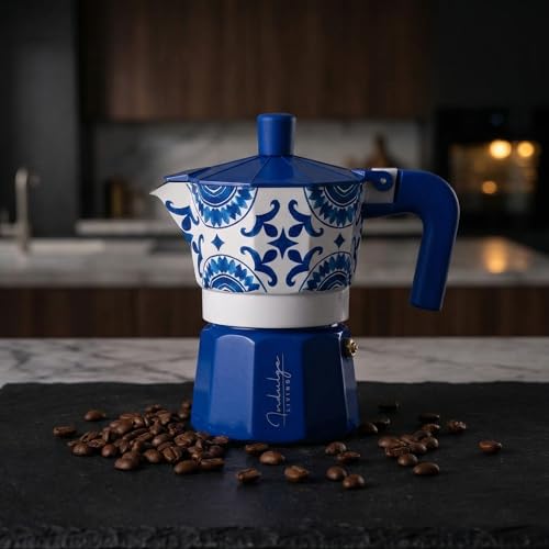 Image of Fresco Moka Pot 150ml (3 Cup) | Italian Stovetop Coffee Maker | Aluminium Moka Coffee Pot | Brews Strong Espresso-Style Coffee