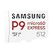 Samsung P9 Express microSD Express Card, 512GB microSDXC Memory Card, Up to 800 MB/s, for Nintendo-Switch ™ 2, (MB MK512T/AM)