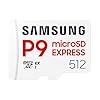 Samsung P9 Express – Tarjeta microSD Express, tarjeta de memoria microSDXC de 512 GB, hasta 800 MB/s, para Nintendo Switch ™ 2, (MB MK512T/AM)