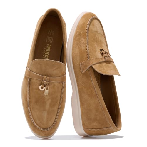 Image of Project Cloud 100% Genuine Leather Slip-on Casual Loafers for Women