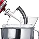 Flex Edge Schlägel für KitchenAid, KitchenAid Zubehör, Küchenhelfer-Aufsätze für Mixer, Mischschüsseln für 11,4-5 Quart Schüsseln, Schlägel mit Silikonkanten