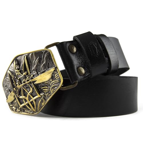 Leather belt with Warship done handmade brass belt buckle, russian warship go fy buckle, combat ship wreck, ukrainian trident on casual belt4