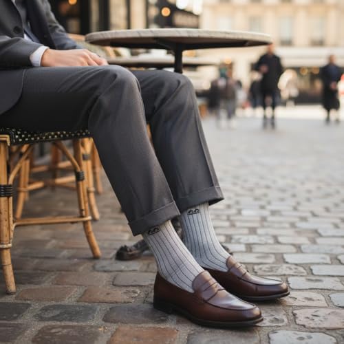 Image of The Sock Street Bamboo Crew Socks for Men Combo | Full Calf Length Premium Bamboo | Odour-Free, Breathable & Durable | Cushioned Base & Anti-bacterial | 3X Softer than Cotton Socks | Pack of 3