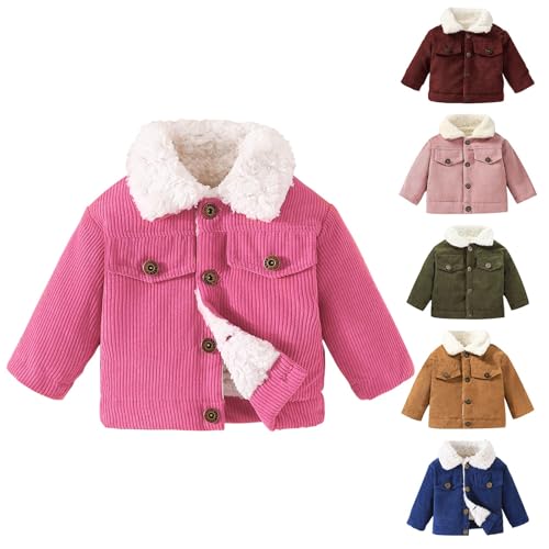 Kids Baby Warm Girls Boys Winter Warm Stand Up Collar Long Sleeve Solid Color Stripe Jacket Girls Lightweight Jacket2