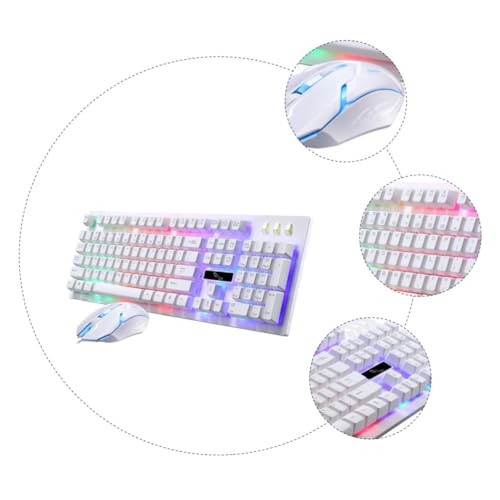 Ensemble clavier souris de jeu filaire USB rétroéclairé avec souris ergonomique pour PC - 7