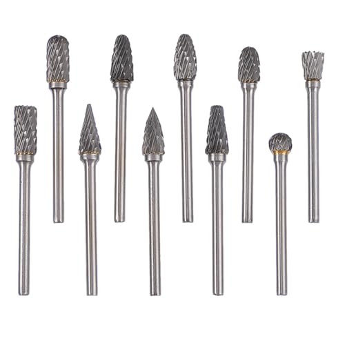 Set 10 piezas fresas de carburo de tungsteno con estuche azul miniatura 1