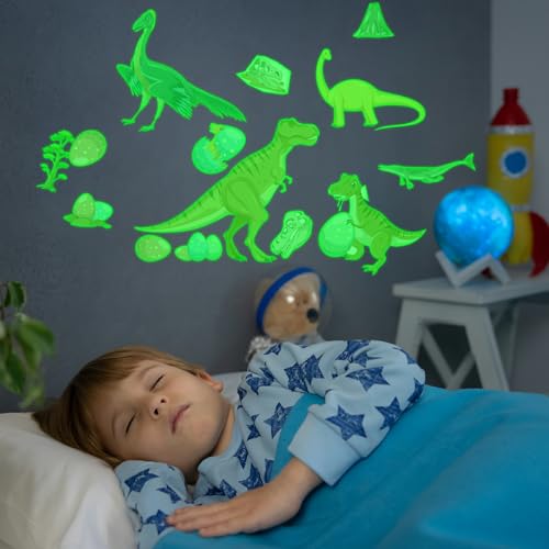 Stickers de Dinosaurios Brillan en la Oscuridad 48 Piezas miniatura 5