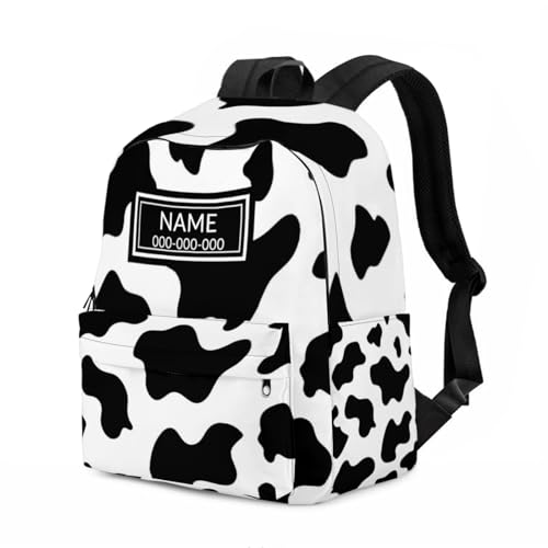 Custom backpack Personalized customized cow style backpack leisure bag exclusive customization name phone number or any text Style 12