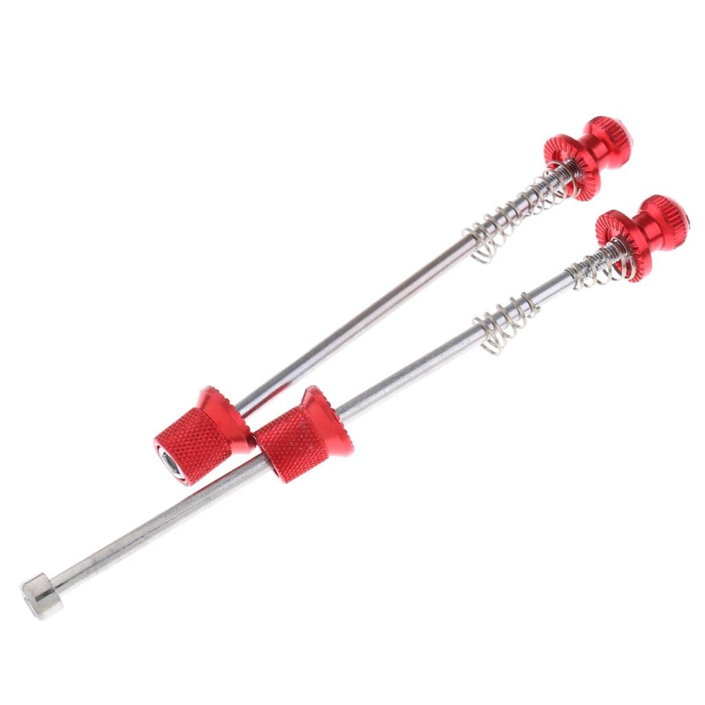 5 Satz Vorne Hinten Schnellspanner Achse Fahrrad Spieß Set für Rennrad Spieße Rot
