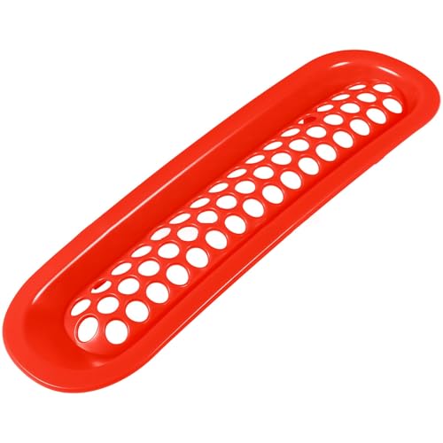 Finitions de calandre supérieure pour Jeep Wrangler JK 2007-2017 ABS rouge - 3