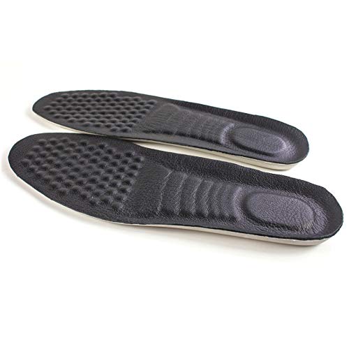 Preisvergleich Produktbild Lucarres Orthopädische Einlegesohlen, volle Länge, Fersenschmerzen, Plantarfasziitis, Achillessehnenentzündung, Leckerlis, Schwarz, L: 8-8.5UK(42-43)