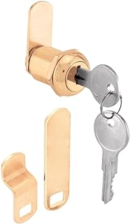 Prime-Line Products U 9944 Cam Lock with 3 Cam, 7/8-Inch, Brass Plated Diecast