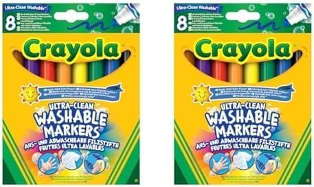 CRAYOLA 58-8328-E-000 Ultra-Clean Washable Markers Assorted (Pack of 2)