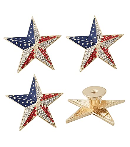 brandname Beyoo Decorative Metal Golden Star Shape Knob Door Handle Cabinet Drawer Cupboard Pull Dresser Single Hole Knobs Handles for Kitchen Furniture Cabinet Wardrobe Cupboard (4) Gold