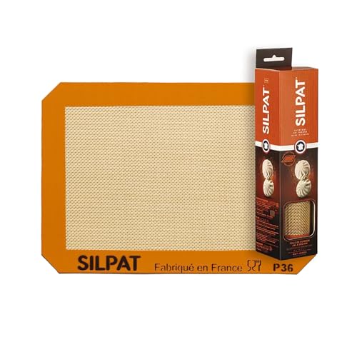Silpat Premium Antihaftbeschichtete Backmatte, für kleine Biskuitrollen, Größe 21 x 30 cm, Orange, AE295205-01