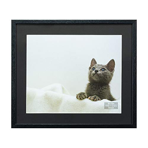 Amazon | ナカバヤシ 木製写真額 四ツ切判（ブラック）F-SW-115