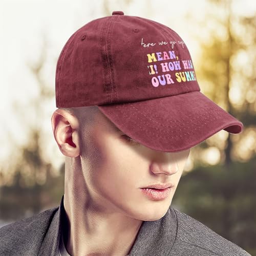 Heres We Go Agains I Mean Hi How was Your Summer Kids Boys Cute Baseball Hat for Womens Light Weight Caps4