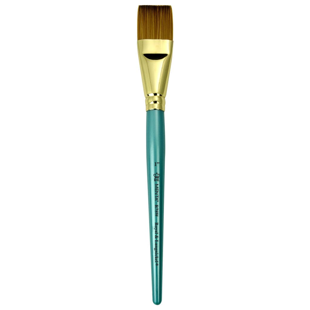 Menta Synthetic Sable Flat Wash Brush - 1/2