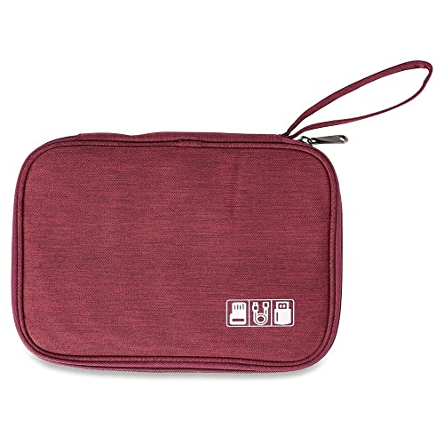 Bolsa organizadora de viagem com organizador de cabos eletrônicos Compacta a prova d'água acessório
