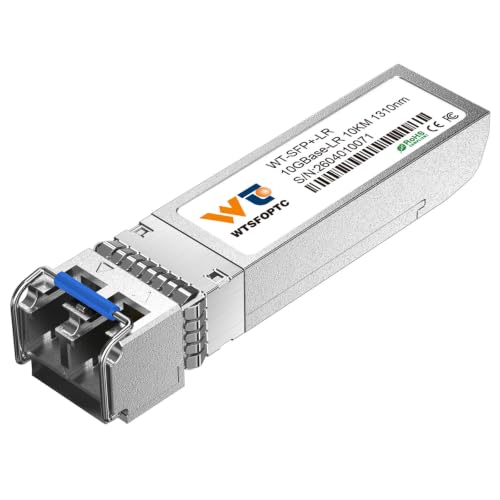 Image of 10GBase-LR SFP+ Transceiver, 10G 1310nm LC Single-Mode SMF Optical Module | up to 10km, 10G LR Module for Data Centers, Enterprise Networking, Compatible with Cisco SFP-10G-LR, Mikrotik, Netgear