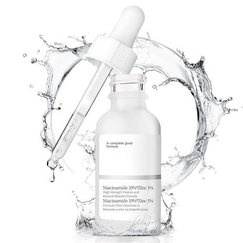 Serum Niacinamida, Niacinamide 10% + Zinc 1%, serum facial mujer, niacinamida para una Piel Tersa y Suave, Minimizador de Poros, Todo Tipo de Piel, 30ml