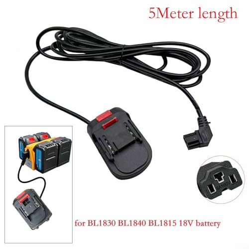 Cable adaptador de batería de 5 m BL1815 de 18 V con conector de herramienta 4