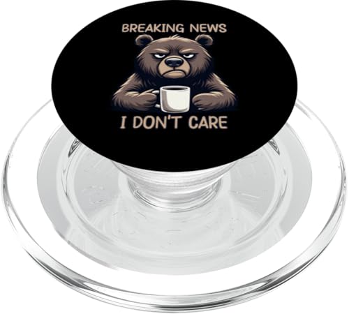 Breaking News I Don't Care PopGrip MagSafe support magnétique et anneau téléphone