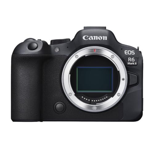Canon EOS R6 Mark II Mirrorless Camera (Body Only), Full-Frame Hybrid Camera, 24.2 Megapixel CMOS Sensor, Photo and Video Capabilities, Black
