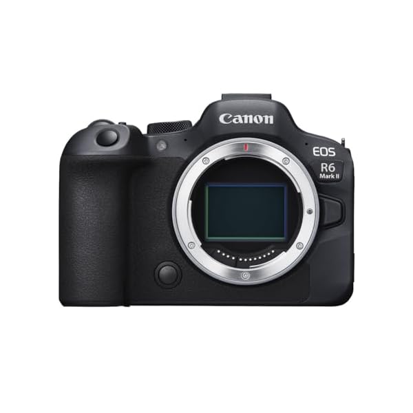 Canon EOS R6 Mark II Mirrorless Camera (Body Only), Full-Frame Camera, 24.2 Megapixel CMOS Sensor, Photo and Video Capabilities, Black