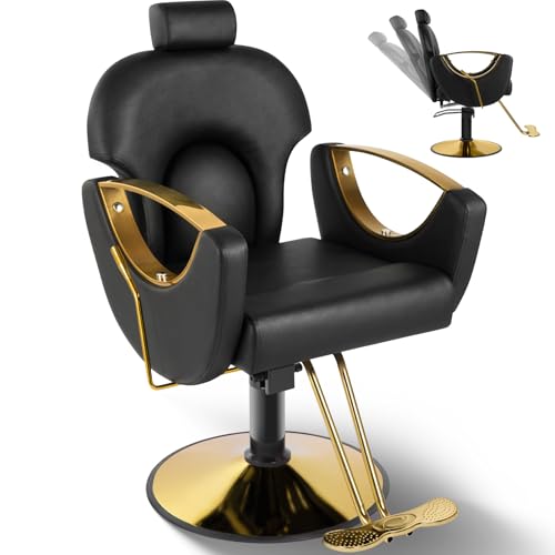 Tythical Salon Chair Reclining Barber Hair Chair for Hair Stylist