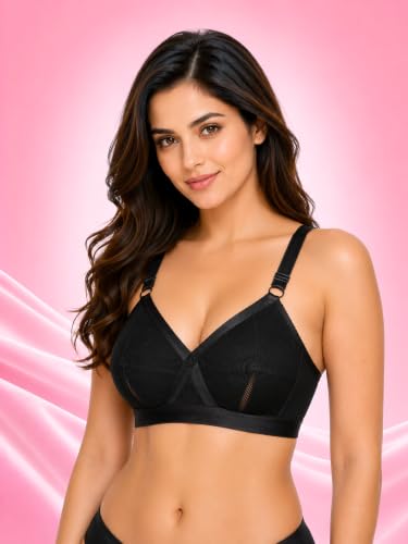 Image of SONA Perfecto Cotton Bra for Woman Full Coverage Non Padded Everyday Wirefree Pack of
