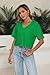 PRIMODA Women's Oversized Crop Tops Boxy V Neck Short Sleeve Cropped T Shirts Patrick's Day Kelly Green Shirt Crop Tee Tops, XL
