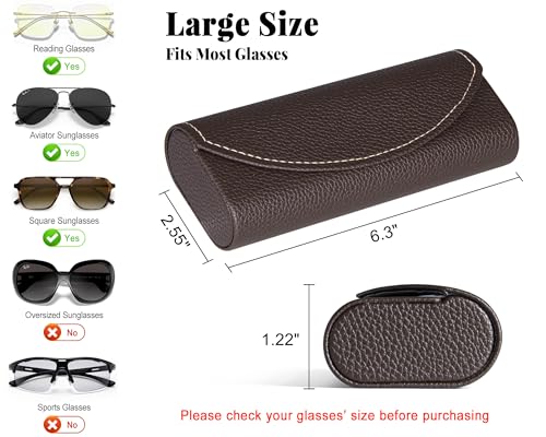 Image of RayLove Ultimate Glasses Case Kit, Hard Shell Sunglasses and Eyeglass Case with Cleaning Cloth, Screwdriver, Ear Hooks