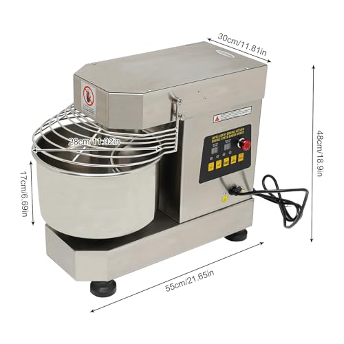 Commercial-Dough-Mixer26-Gal-Food-Mixer-Spiral-Mixer750W-Dough-Kneading-Machine-with-Food-grade-Stainless-Steel-BowlSpeed-AdjustableHeavy-Duty-Commercial-Stand-Mixer-for-Bakeries-Pizzeria