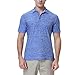 Golf Shirts for Men Dry Fit Performance Casual Collared Mens Golf Polo Shirts Moisture Wicking 4 Way Stretch Polo Shirts for Men Short Sleeve Polo Shirts, L Blue