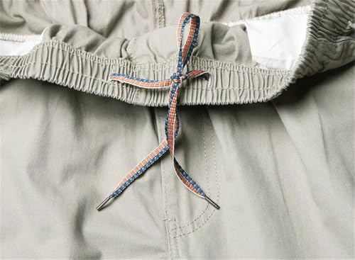 Men Straight Cotton Trousers Baggy Loose Long Wrinkle Wide Pants2