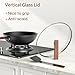 Todlabe Carbon Steel Wok - Including Glass Cover and Silicone Spatula, 13-Inch Woks & Stir-Fry Pans for Induction, Electric, Gas Stoves