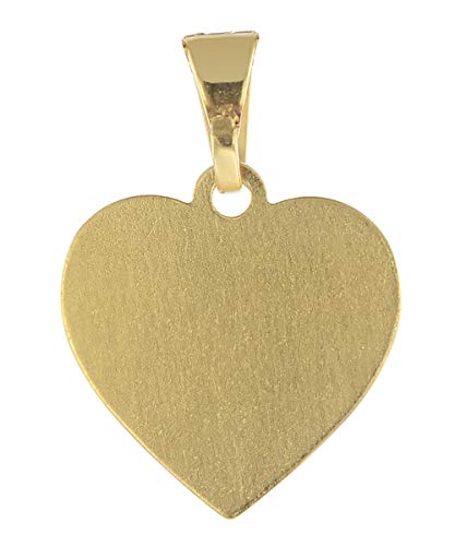 trendor Gravur-Anhänger für Damen Gold 585/14 K Herz mit Namen inklusive Wunsch-Gravur 08613 – Bild 4