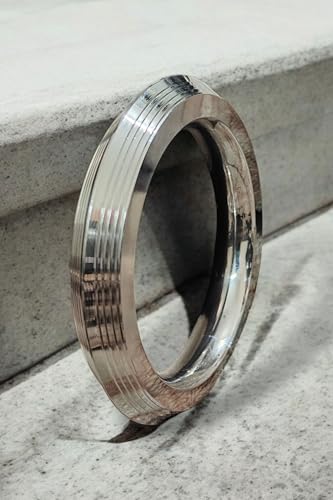 Sikh Punjabi Kada Bracelet, Stainless Steel, 14.2mm Thick, Large 68.5mm Diameter, Silver3