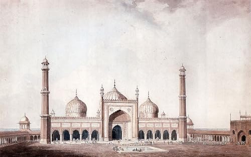 Affiches et gravures impression sur toile la Jama Architecture Delhi William Daniell