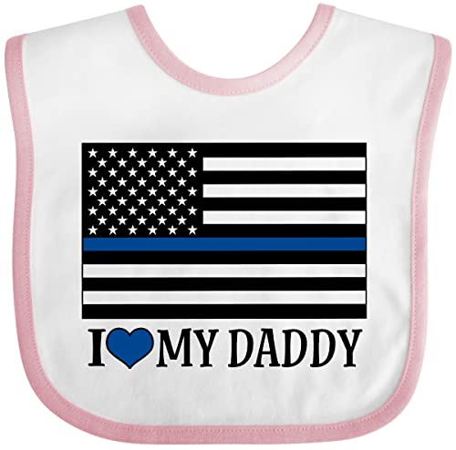 inktastic Police Officer Dad Law Enforcement Flag Baby Bib