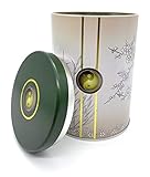 Design – Edle Teedose im nostalgischen Design in der Farbe Silber mit Ying&Yang Muster!