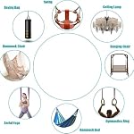 2 Pack Hammock Hanging Kit,Hanging Chair 360°Rotating 1200 lb Capacity Hammock Hooks Heavy Duty,Ideal for Hammock, Swing Chair, Yoga, Sandbag, and More