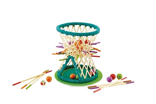 Jeu de société Pallina Hape en bambou d'adresse et motricité fine dès 3 ans