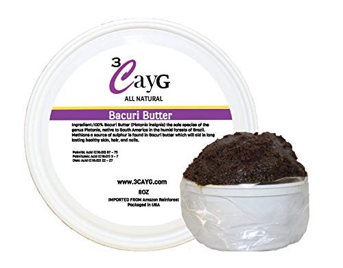 3Cayg Bacuri Butter 100% Pure Unrefined 8Oz (8 Oz) #TOP5