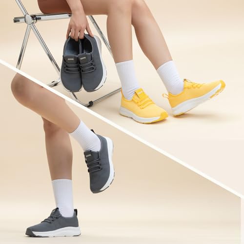 Image of ZOVE Wide Toe Box Shoes Women Extra Wide Width Sneakers Ultra Light Road Running Shoes Non-Slip Tennis Sneakers Breathable Walking Athletic