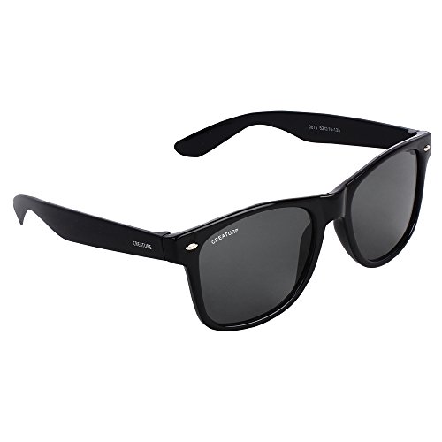 CREATURE Wayfarer Glossy Finish Unisex Sunglasses - Image 3